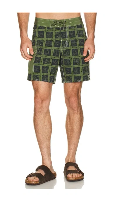 Brixton Classic 17 Swim Trunk In Green