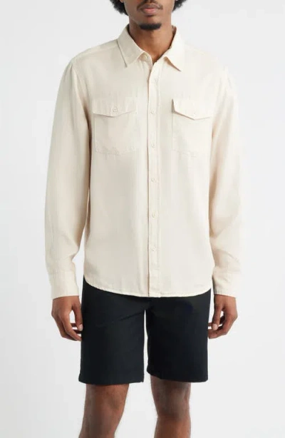 Brixton Cool Comfort Wayne Button-up Shirt In Neutral