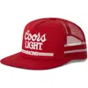 Brixton Coors Light Racing Netplus® Trucker Hat In Red