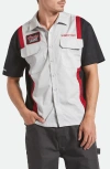 Brixton Coors Light Shake Down Short Sleeve Button-up Shirt In Multi
