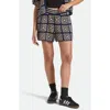 Brixton Cotton Crochet Shorts In Multi