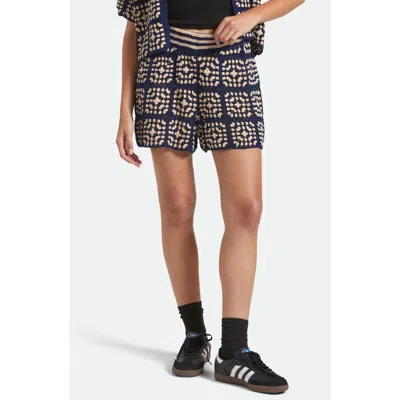 Brixton Cotton Crochet Shorts In Multi
