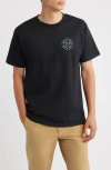 Brixton Crest Cotton Graphic T-shirt In Multi