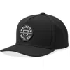Brixton Crest X Mp Snapback Baseball Cap In Black