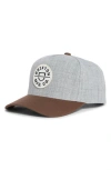 Brixton Crest X Mp Snapback Baseball Cap In Blue
