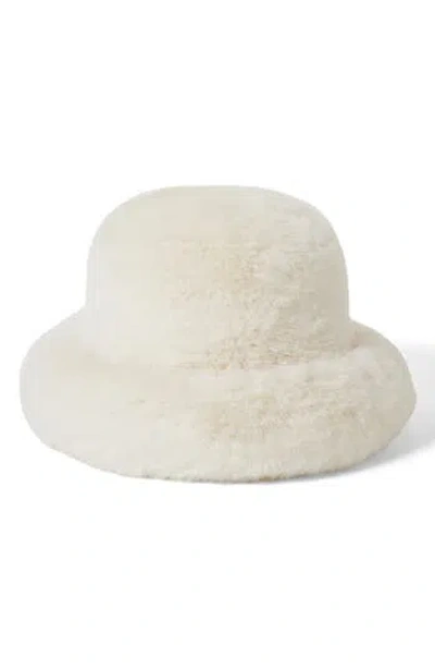 Brixton Dion Faux Fur Packable Hat In Neutral