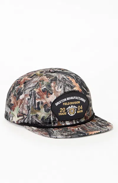 Brixton Division Netplus Camo Snapback Hat In Camouflage In Multi