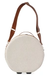 Brixton Done Proper Wide Brim Hat Travel Case In Cream/ Beige