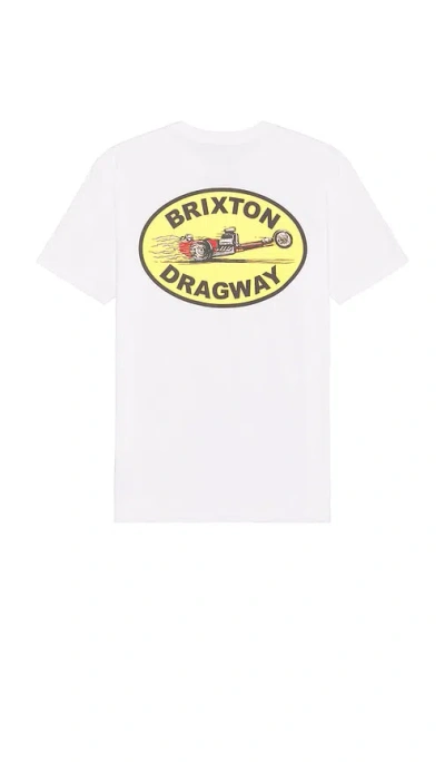 Brixton Dragway Tailored Tee In 화이트