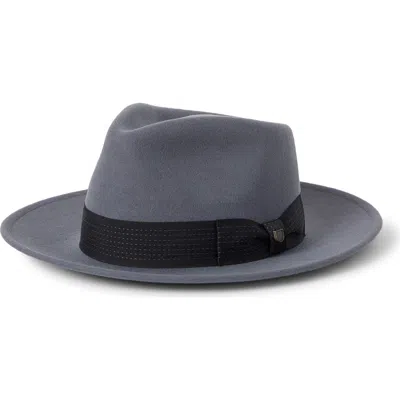 Brixton Eames Wool Fedora In Gray