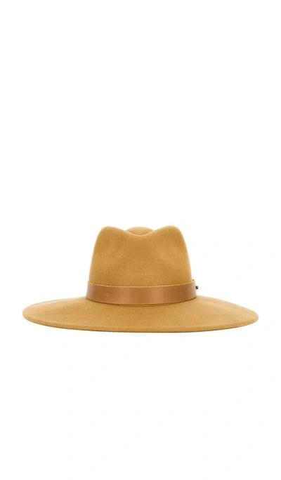 Brixton Eleanor Felt Packable Hat In Brown