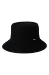 Brixton Elle Wool Felt Bucket Hat In Black