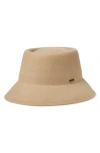 Brixton Elle Wool Felt Bucket Hat In Sand
