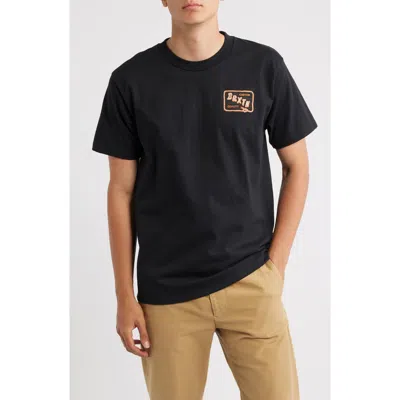 Brixton Emery Graphic T-shirt In Black