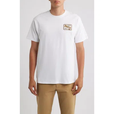 Brixton Emery Graphic T-shirt In White