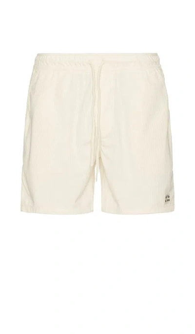 Brixton Everyday Corduroy Short In Gray