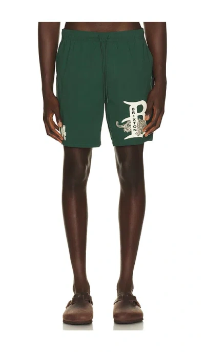 Brixton Everyday Stretch Hybrid 18 Shorts In Green