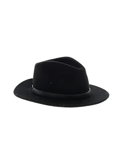 Pre-owned Brixton Fedora In Black