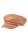 Brixton Fiddler Fisherman Cap In Rose Gold