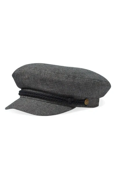 Brixton Fiddler Stretch Cotton Blend Fisherman Cap In Mixed Tweed