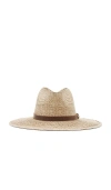 Brixton Field Proper Straw Hat In 自然皮色、棕色