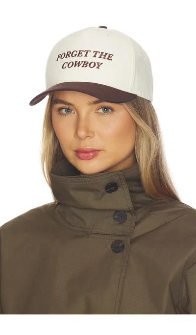 Brixton Forget The Cowboy Netplus Snapback Hat In Neutral