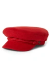 Brixton Gender Inclusive Fiddler Cap In Red