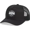 Brixton Gibson Netplus® Trucker Hat In Black