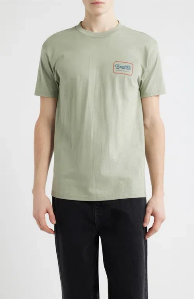 Brixton Grade Graphic T-shirt In Green