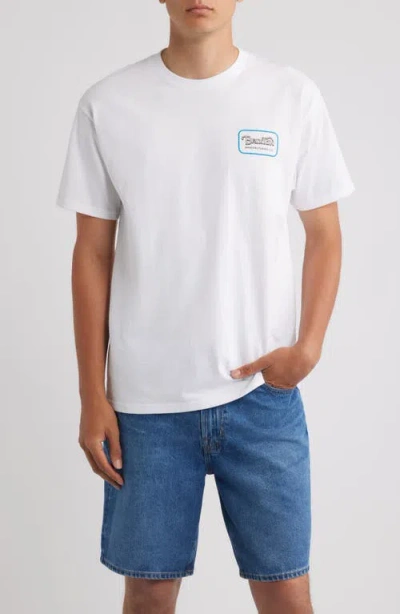 Brixton Grade Graphic T-shirt In White