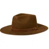 Brixton Hawkins Wool Cowboy Hat In Coffee