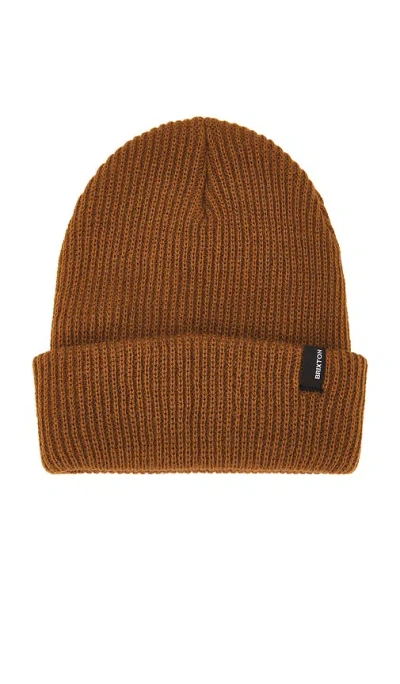 Brixton Heist Beanie In Brown