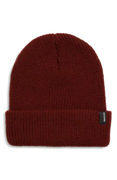 Brixton Heist Beanie In Red