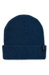 Brixton Heist Beanie In Dark Denim
