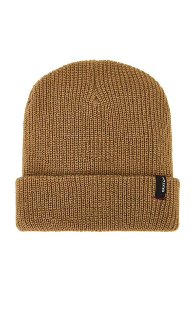 Brixton Heist Beanie In Taupe