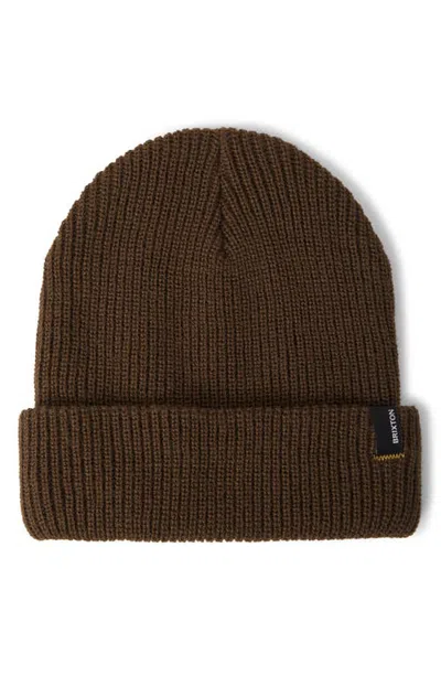 Brixton Heist Beanie In Brown
