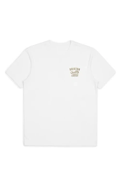 Brixton Hubal Graphic T-shirt In White