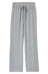Brixton Hudson Lounge Pants In Azure Blue Gingham