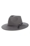 Brixton Joanna Packable Felted Wool In Dark Grey