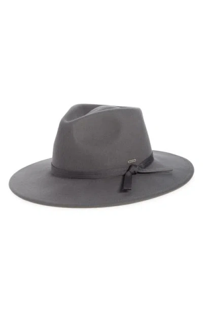 Brixton Joanna Packable Felted Wool In Dark Grey