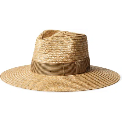 Brixton Joanna Straw Hat In Honey/mojave/black