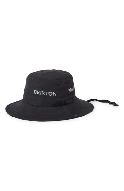 Brixton Journey Nylon Safari Hat In Black