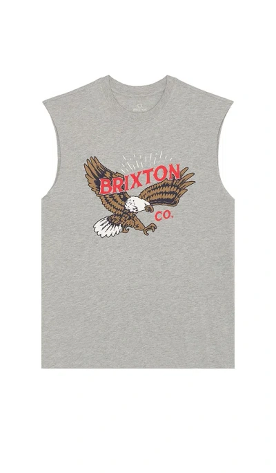 Brixton Keller Muscle Tank Top In 麻灰色