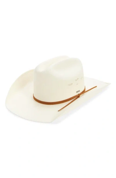 Brixton Laredo Straw Cowboy Hat In Blue