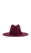 Brixton Layton Comfort Fedora In Red