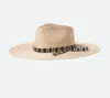 BRIXTON LEIGH STRAW FEDORA IN NATURAL