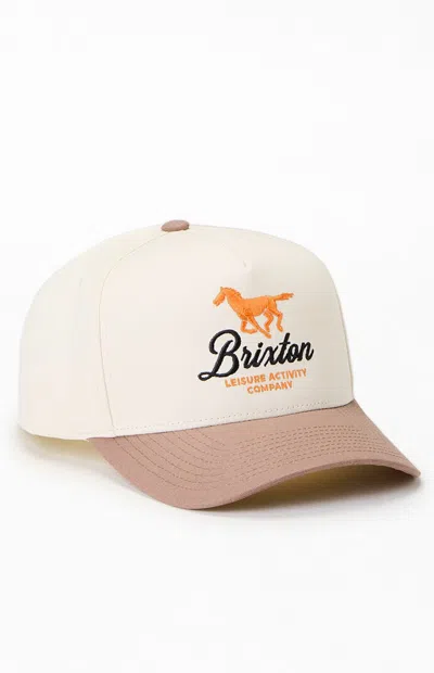 Brixton Leisure Activity Snapback Hat In Off White In Neutral