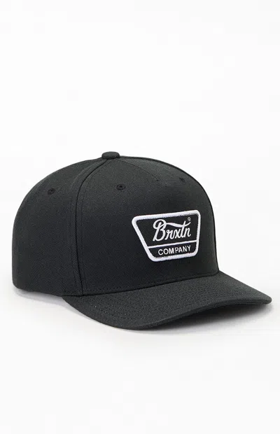 Brixton Linwood Snapback Hat In Black/white