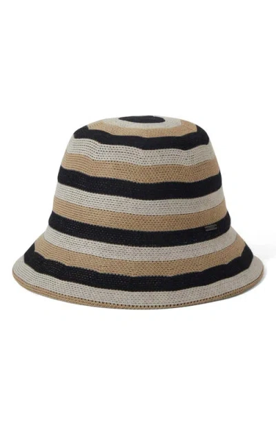 Brixton Lisboa Stripe Bucket Hat In Multi