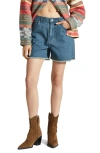 BRIXTON LOMAS FRAYED DENIM SHORTS